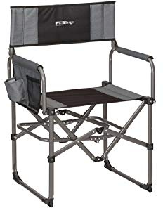 BERGER Minimize Regiestuhl | Campingstuhl faltbar mit Seitentasche & Getränkehalter | Faltstuhl Angelstuhl mit Stahlrahmen & gepolstertem Bezug | Camping Stuhl klappbar, leicht, stabil & kompakt