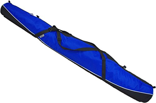Aves-24 SKITASCHE Skisack 150 160 170 180 und 190 cm für Ski mit Stöcke mit/ohne Skischuhtasche reißfeste Skibag (180cm, BLAU ohne Schuhtasche)