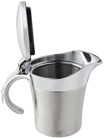 Double Insulated Gravy Boat – Stainless Steel Sauce Jug with Hinged Lid