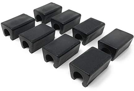 Design61 Silencer - Set di 8 cuscinetti protettivi per pavimento, Ø 10 mm