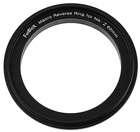 Fotodiox Macro Reverse Ring Compatible with 62mm Filter Thread to Nikon Z-Mount Cameras - For Reverse Mounting Lenses