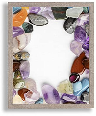 Bilderrahmen Opal X | 75x98 cm | Pinie Weiß | Antireflex Kunstglas | Poster Puzzle Diamond Painting Drucke