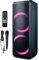 Reflexion PS09BT Mobiler Buetooth Partylautsprecher, DJ, Karaoke, 500Watt, UKW-PLL Radio, Disco LED Effekt mit Farbwechsel, incl. Mikrofon, Eingebauter Akku, Schwarz