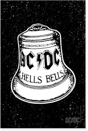 AC/DC Logo Auf Glocke Hells Bells Poster 60x90 cm