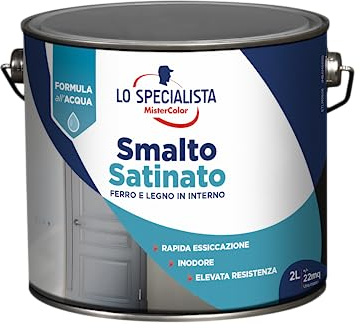 Lo Specialista Mistercolor SMALTO ACQUA SATINATO, 2L, VERDE SCURO