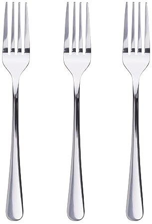 San Ignacio Set 3pc tenedores postre acero inox brillo natur