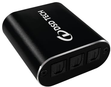 DSD TECH SH-AC01A 2 IN 3 Out Optischer Audio-Splitter-Unterstützung SPDIF-Koaxialeingang