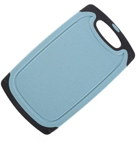 Tagliere in Plastica, Tagliere da Cucina di Lunga Durata, Antiscivolo, con Impugnatura Facile, Tagliere in Plastica per Carne di Frutta e Verdura (M)