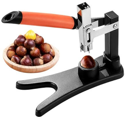 Pelador De Castañas - Herramienta De 18cm Para Pelar La Piel, Cascanueces De Acero Inoxidable Con Corte En Cruz | Pinza Para Nueces Y Frutos Secos, Todas Las Edades, Cocina, Camping Y Picnics