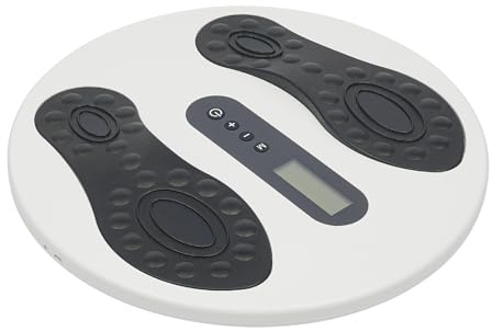 Intelligentes Fußmassagegerät mit Fernbedienung und LCD-Anzeige,Elektrisches Fußmassagegerät mit 10 Betriebsarten,EMS Durchblutungs-Stimulator mit 4 TENS Elektroden Pads,Lindert Neuropathie,Knie- & Be