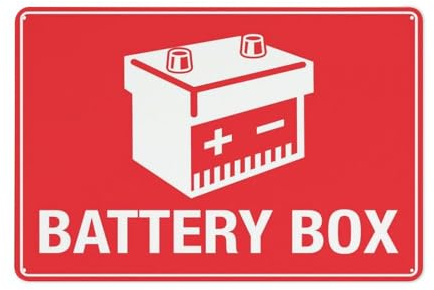 Targa In Metallo Battery Box Metal Signboard Decorative Poster Segno Lamiera Vintage Tin Sign Per Garage Camera Da Letto Cucina 20X30CM