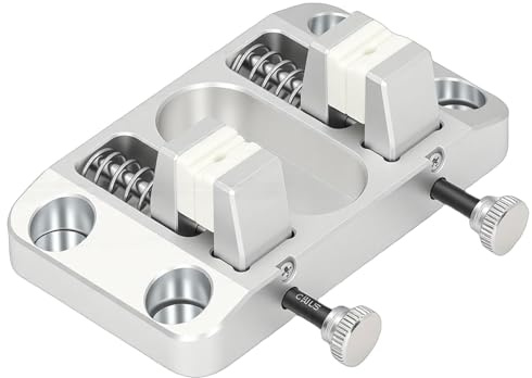Fermacavo da tavolo di saldatura, apertura massima 12mm, ganasce in ceramica termica e antiscivolo, strumento di serraggio regolabile, con 4 clip magnetiche