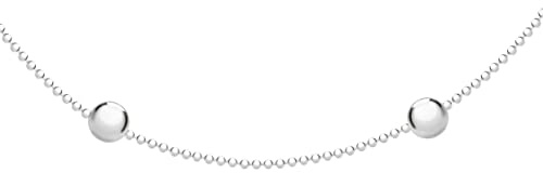 Tuscany Silver Damen Kugelkette Sterling Silber 40cm