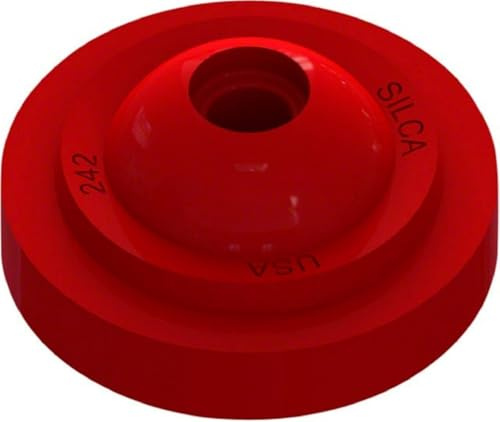 SILCA Elastomerdichtung Presta Chuck 242 | Passend für alle glockenförmigen Presta-Köpfe | Ersatz-Elastomerdichtungen | Dichtungsscheibe, Dichtungspumpe | Zweistufige Dichtgeometrie, Hightech, vollsynthetisches Elastomer-Grundmaterial ersetzt die alte Version 24.1