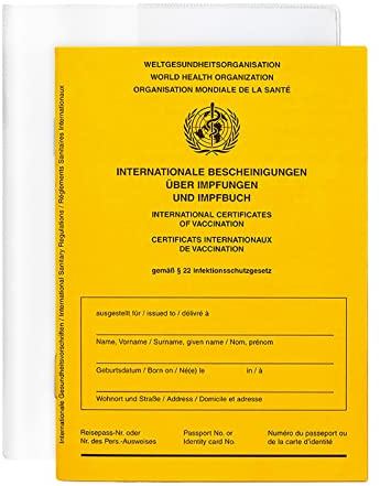 Impfpass Impfausweis mit Hülle Schutzhülle [1 Stück] Impfbuch mit hochwertiger Ausweishülle