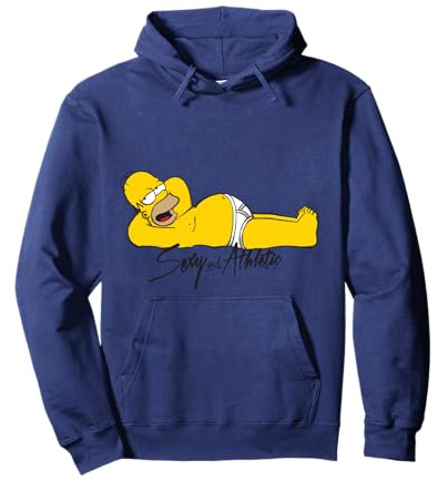 Los Simpsons Homer Sexy Cheeky Sofá Papa Descansando Sudadera con Capucha