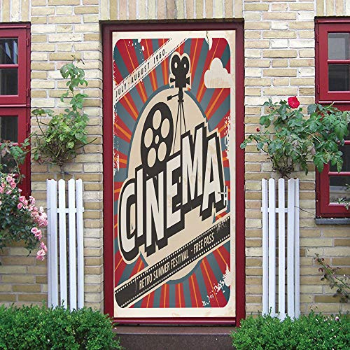 Türaufkleber Selbstklebend Kino Türtapete Wandbild Türfolie TürPoster Fototapete 90x200cm