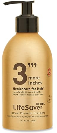 3'''More Inches LifeSaver Ultra Intense Pre-wash Treatment 325ml - Hair Repair for Split Ends, Broken Bonds, Damaged & Dry Hair - Sulphate Free, No Added Fragrance - Hair Care by Michael Van Clarke