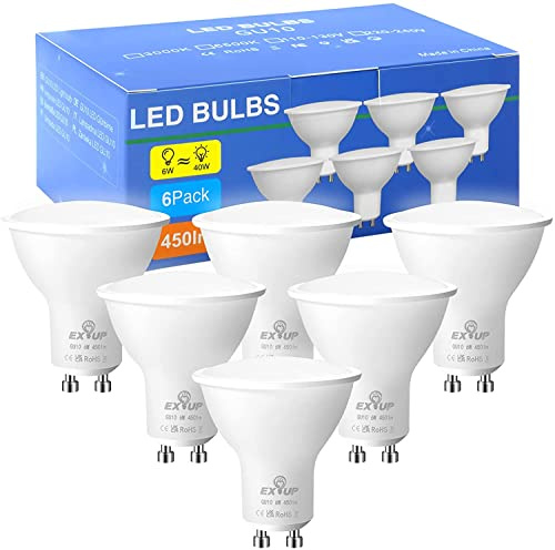 Lampadine Led Gu10 Spotlight Luce Naturale, 6w Equivalenti Alogene 40w