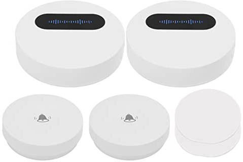 Trasmettitore ricevitore campanello wireless Set campanello autogenerante Suonerie e volume regolabili per casa appartamento(EU PLUG)