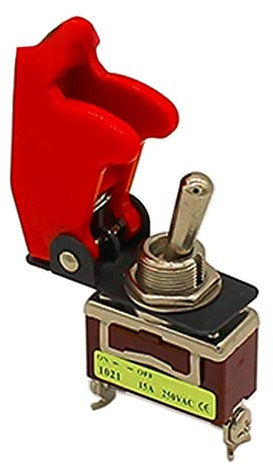 1 interruttore a levetta ON/OFF con coperchio di protezione
