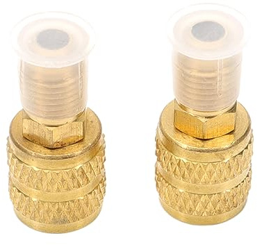 Konuooer R410A R32 Adapter für Vakuumpumpe Klimaanlage, Ladeadapter A/C, 1/4 Zoll männlich auf 5/16 Zoll weiblich, SAE-Klimaanlagen mit geteiltem System, für R410A Mini Split System, HVAC