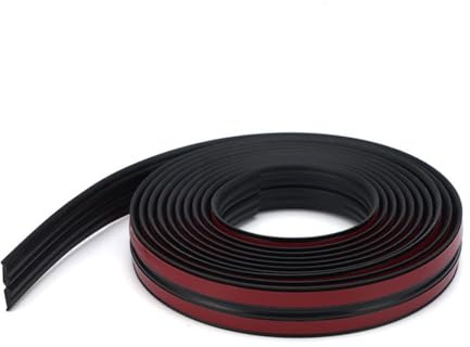 3 Mètres Revêtements d'angle Autocollant Corniere TPE Protection d'angle Bordure d’angle Plinthe Souple Bande de Finition pour Plans de Travail,Carrelage,Coin de Mur,Meubles,Noir 20mm(10mm+10mm)