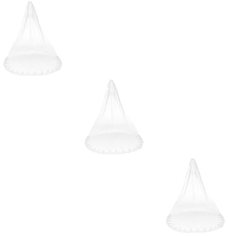 SHERCHPRY 2 x Brautduschschleier, Brautschleier, Spitzenschleier, Vintage-Schleier, Hochzeitsschleier mit Schleife, Hochzeitsschleier, Whitex, 3 Stück, mediumx3pcs
