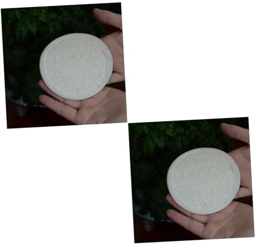 Housoutil 2 Sets Peeling-schwämme Für Das Gesicht 1 Glas Mit Wiederverwendbaren Luffa-pads Für Sanften Make-up-entferner Tiefenreinigung Für Verschiedene Hauttypen 10 Stück * 2