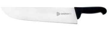 SinergiaFD Coltello da Banco Tipo Bergami Acciaio Inossidabile di Alta Qualità, Manico Ergonomico - Varie Misure, (34cm)