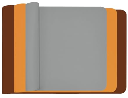 SLTAXAR 3 PCS Alfombrilla de Silicona Para Manualidades 40X30cm, Mantel Antiadherente Para Mesa, Tapete Para Resina Epoxi, Hornear, Pintar y Amasar