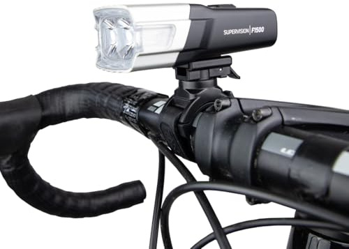 ZEFAL Supervision F1500 LED Front Light - Front Bike Light - Rechargeable USB-C - Powerful LED - 5 Lighting Modes - Bicycle Headlight 1500 Lumens
