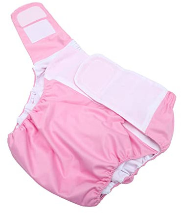 BCOATH Waschbare Verstellbare Erwachsenen-stoffwindel Mit Wasserdichtem Atmungsaktivem Außenmaterial Elastischem Beinausschnitt Für Auslaufschutz Einheitsgröße Für Ältere Menschen Und Opt