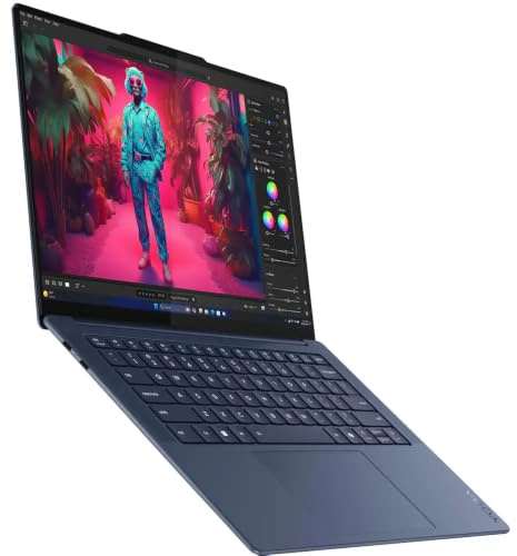 Lenovo Yoga Slim 7X Copilot Ordinateur portable 14,5 Écran tactile OLED 3K 1000 nits (Snapdragon X Elite X1E-78-100, 16 Go LPDDR5X, 512 Go SSD, KB rétroéclairé, WiFi 7, Win 11 Home) avec extenseur de
