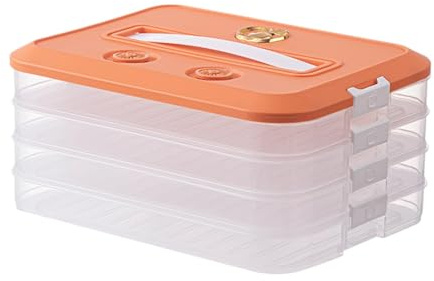 Aufschnittboxen für Kühlschrank mit 4 lagen, Kühlschrank Organizer Aufschnitt, Frischhaltedosen mit Deckel, Wurst Aufbewahrung Kühlschrank mit Deckel für Kühlschrank und Organisation in der Küche