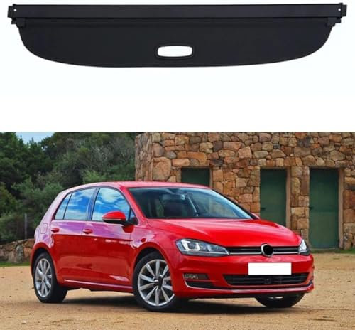 Ydxlcsyy Auto hinteren Kofferraum Paket Regal, Auto einziehbare hintere Ladung Abdeckung, Gepäck Shade Shield, für VW Golf 7 MK7 2013-2019