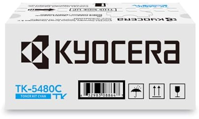 Kyocera TK-5480C Toner Drucker Cyan. Original Tonerkartusche 1T0C22CNL0. Drucker Toner kompatibel für PA2101cx, PA2101cwx, MA2101cfx, MA2101cwfx. Druckertoner für bis zu 1250 Seiten