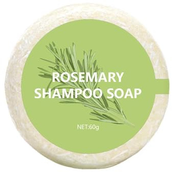 Rosmarin Shampoo Bar, Natürliche Anti-Haarausfall Organische Festes Shampoo Für Fettiges Haar & Trockenes Haar, Seife Für Haarwachstum, Stärkend, Haarseife Anti Schuppen Öl-Kontrolle
