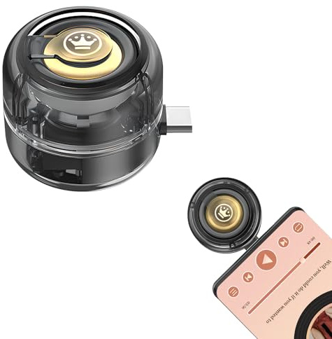 Mini Altavoz Bluetooth Portátil, Altavoz Pequeño Teléfono de Tipo C | 5x Aumenta Considerablemente, Conexión Instantánea, Altavoces Externo para Móvil, Tablet y Ordenador, MP3/MP4