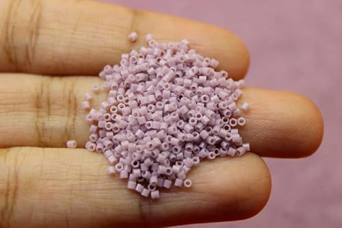 15/0 Miyuki Hexagon Seed Beads, Lavender Opaque Japanese Beads, 10 Grams, 410/S54
