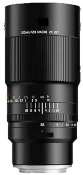 Camera Lens, Objectif Macro Plein Format 100 mm F2.8 2X, Compatible avec Fuji X/G, Compatible avec Canon RF/EF,for Cameras(E-Mount(FE))