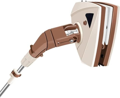 Magnetischer Fensterreiniger Doppelseitig mit Teleskopstange, Reinigungsbürste für Autofenster, Doppelseitiger Glasreiniger für 5-28mm Einfach-/Doppelverglasung, inklusive 1 Cleaning Brush,