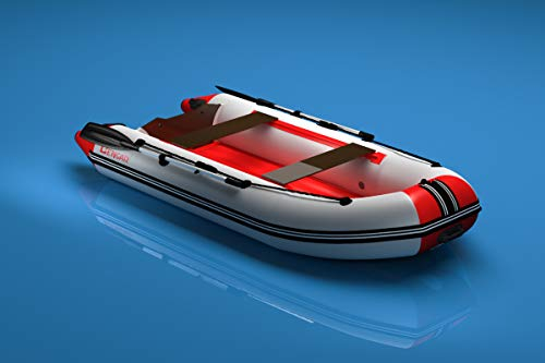 Bengar N-320 cm Schlauchboot, Angelboot (weiß/rot) mit Luftboden Altes Modell