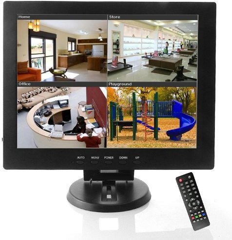 BW 12 inch CCTV TFT LCD Monitor CCTV Monitor Computer Monitors with AV/HDMI/BNC/VGA Input PC CCTV Camera Security DVR Systems (Highlight LED/CCFL Lamps, 450cd/M2, 800 * 600 Resolution)