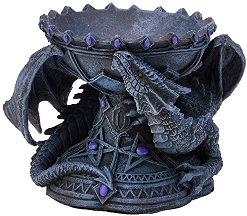 Nemesis Now, Anne Stokes Kristallkugelhalter, 18 cm, Kunstharz, Grau, Einheitsgröße