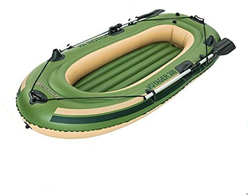ZXQZ Aufblasbares Kajak, Angelkajaks mit Luftpumpen-Seilpaddel, Schlauchboot für Erwachsene, Wird Im Sommer In Seen und Meeren Verwendet