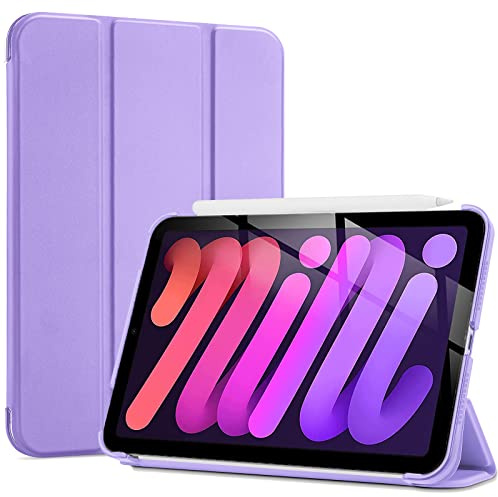 ProCase Smart Case for iPad Mini 7 (A17 Pro 2024)/ Mini 6 2021 8.3 Inch, Hard Back Cover for iPad Mini 7th/6th Generation A2995/A2996/A2993/A2567/A2568/A2569 -Purple | Case