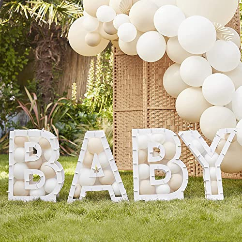Ginger Ray Hello Baby Shower Balloon Mosaic Sign Party Decoration Stand Letters