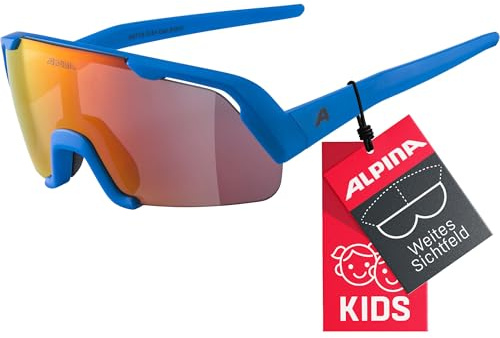 ALPINA Unisex - Barn, ROCKET YOUTH Sportglasögon, blue matt/blue, One Size