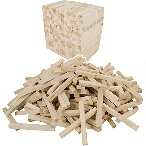 Delegn Legnetti Accendifuoco Eccellente Qualità Essicata di Abete-Larice per Stufa, Camino, Caminetto, BBQ, Forno, 1 Pacho - 4 Kg Totale